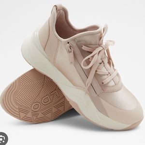 Aldo Labedar Wedge Sneakers Pink Size 8.5